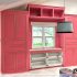 A Peek Of Pink Cabinets, Lighting Decisions, and Easy Desk Addition