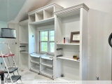 Studio Office Cabinet Progress – Primed & Sanded (Plus, When To Use Wood Filler vs. Caulk)